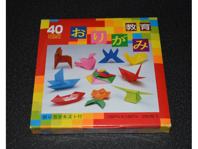 Origami-papir 40 forskellige farver